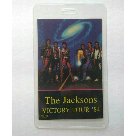 The Jacksons Victory Backstage Pass 1984 Original Michael Pop Soul Music Tour - Picture 3 of 6